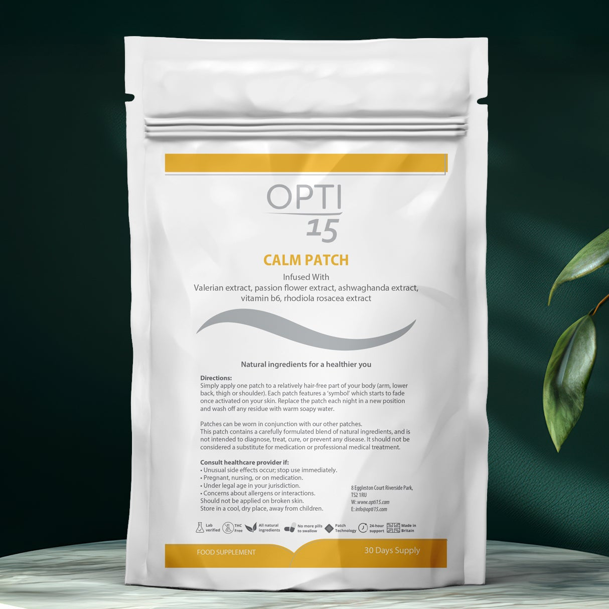 Calm Patch OPTI15 Advanced Rejuvenation Night Cream – Opti15